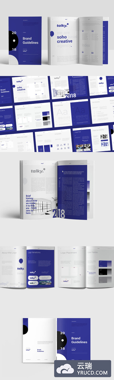 时尚高端专业的高品质品牌手册画册宣传册杂志房地产楼书书籍装帧设计模板