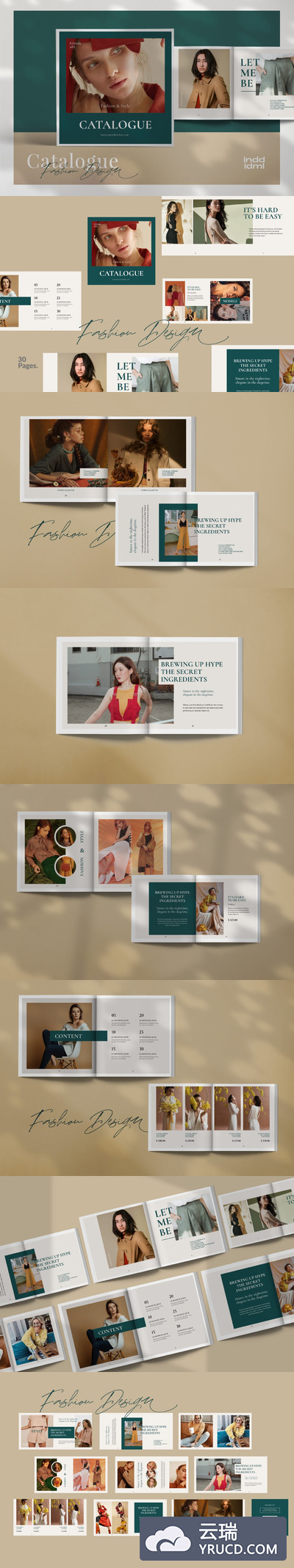 Instagram | 时尚干净现代杂志风格凡尔赛宣传册广场时尚设计