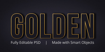 可编辑的PS特效字体样式