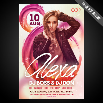 艺术家音乐活动海报模板素材