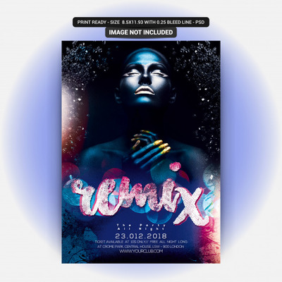 时尚音乐活动海报模板素材