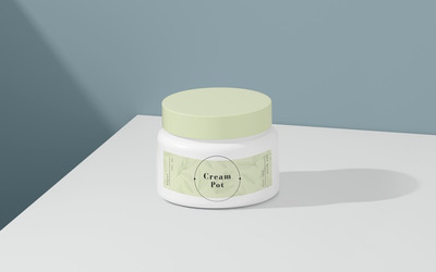 绿色自然护肤品包装设计样机模型