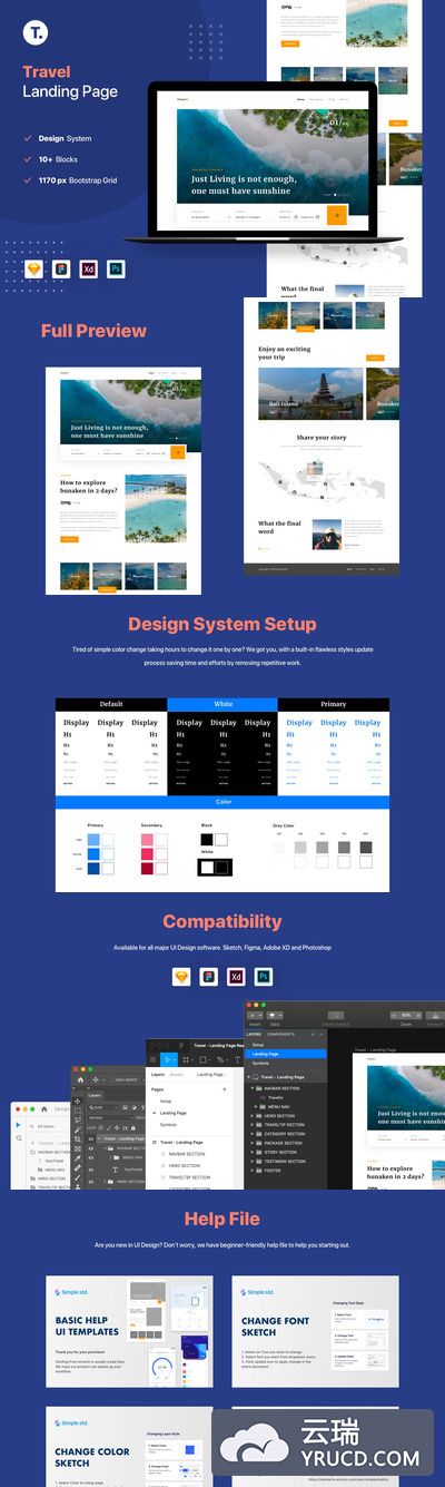 高品质的时尚高端简约专业登录页面banner网站设计模板（FIG，PSD，SKETCH，XD）
