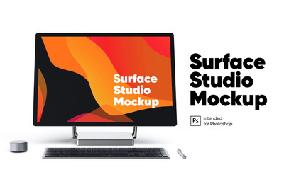 Surface Studio 台式电脑样机下载[PSD]