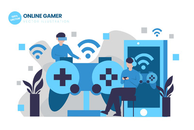 2.5D在线游戏扁平化矢量图（AI）