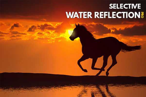 选择性水反射倒影照片效果ps动作