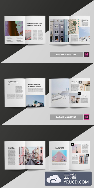 时尚杂志画册模板下载 [indd]