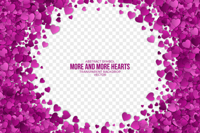 抽象的装饰剪纸爱心框架背景