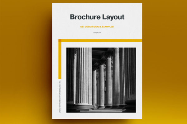 黄色配色方案企业宣传册/企业文化杂志画册模板