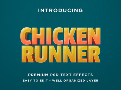 3D字体文本效果图层样式模板