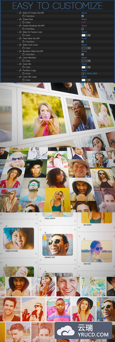 摄影图库照片幻灯片/Logo演示视频ae模板