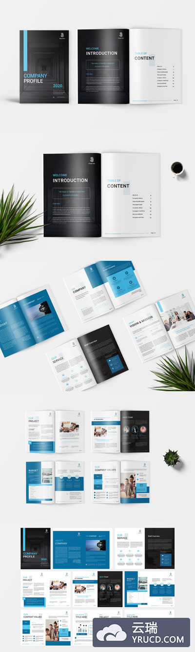 时尚高端专业的高品质房地产楼书品牌手册画册宣传册杂志设计模板（AI，EPS，INDD）