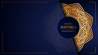 抽象奢华曼陀罗纹理背景素材