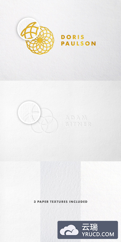 金箔logo模型样机(PSD)