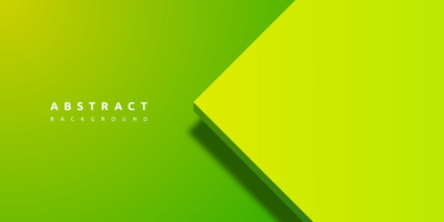 抽象3D绿色背景与空白纸层