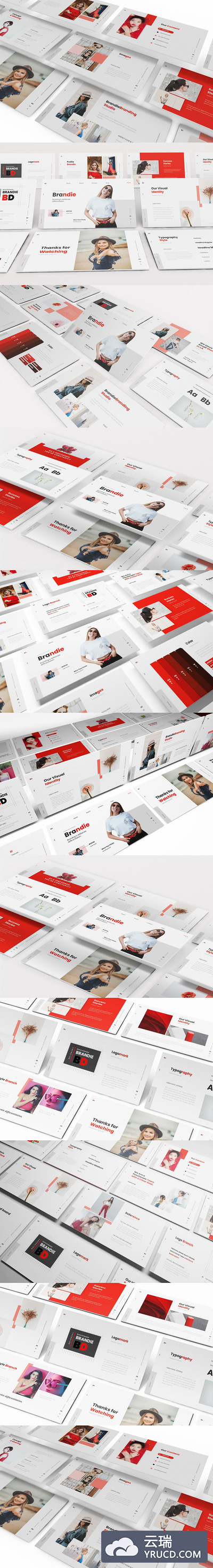 时尚高端简约清新多用途的高品质品牌主题演讲keynote幻灯片演示模板（key）