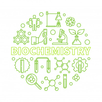 绿色生物化学工程图标插图