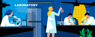 实验室平台登陆页面横幅布局模板