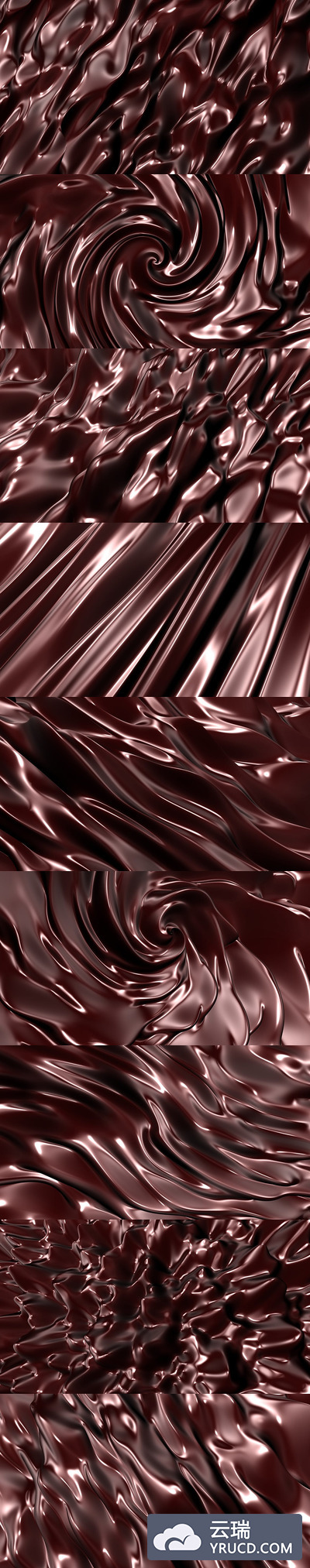 巧克力丝滑波浪背景（JPG）