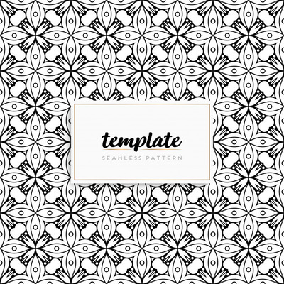 优质曼陀罗几何花纹图案背景