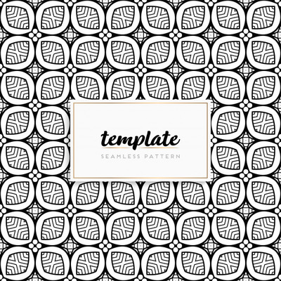 优质曼陀罗几何花纹无缝图案背景