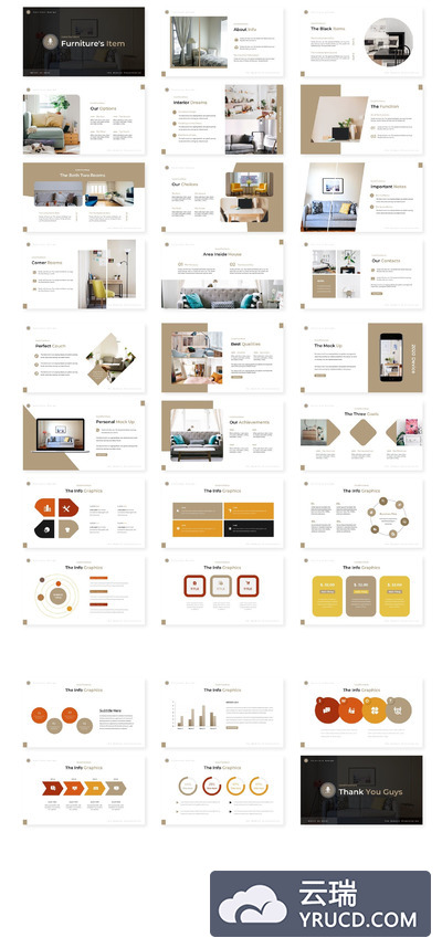 家具居家相关产品介绍PPT模板下载 [PPTX]