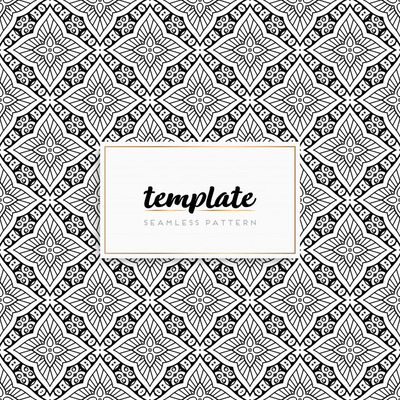 优质矢量曼陀罗几何花纹背景