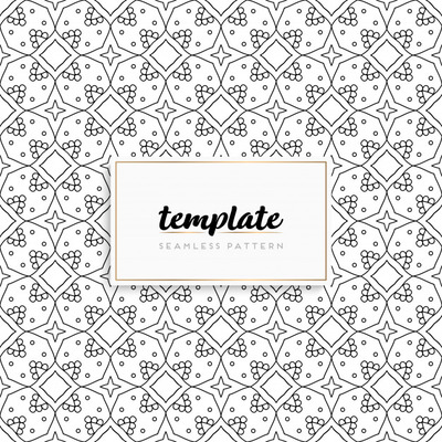 优质矢量曼陀罗花纹图案背景