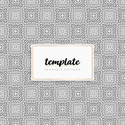 优质曼陀罗风格花纹几何背景