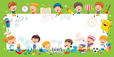 优质卡通儿童教育概念插画