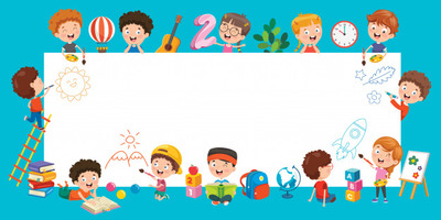 优质卡通儿童现代教育图形