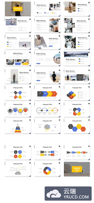 时尚简单的谷歌幻灯片模板 [PPTX]