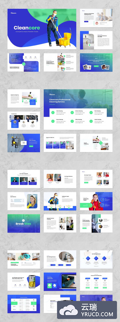 家政服务业务介绍PPT模板 [PPTX]