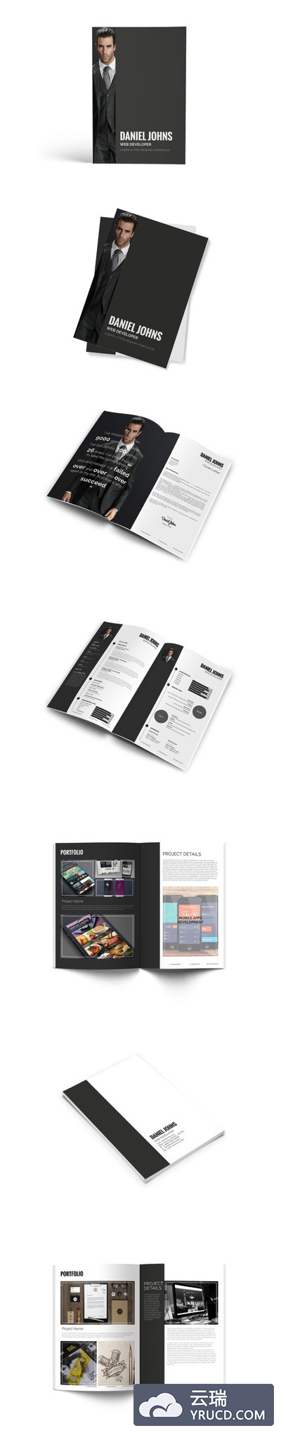 极简高端风格个人介绍简历模板