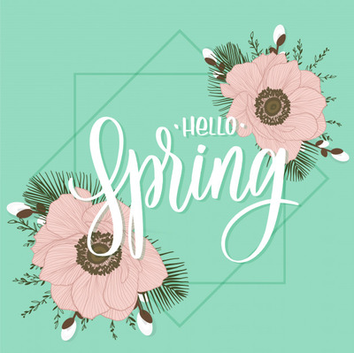 优雅的罂粟花卡片设计封面背景