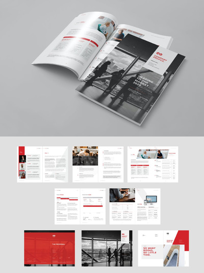高端时尚专业的高品质项目提案画册宣传手册杂志放地产楼书书籍装帧设计模板