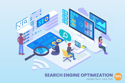 2.5D等距搜索引擎优化向量（Ai）