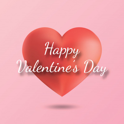 粉色情人节设计爱心装饰元素