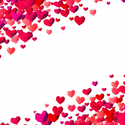 情人节立体爱心设计背景