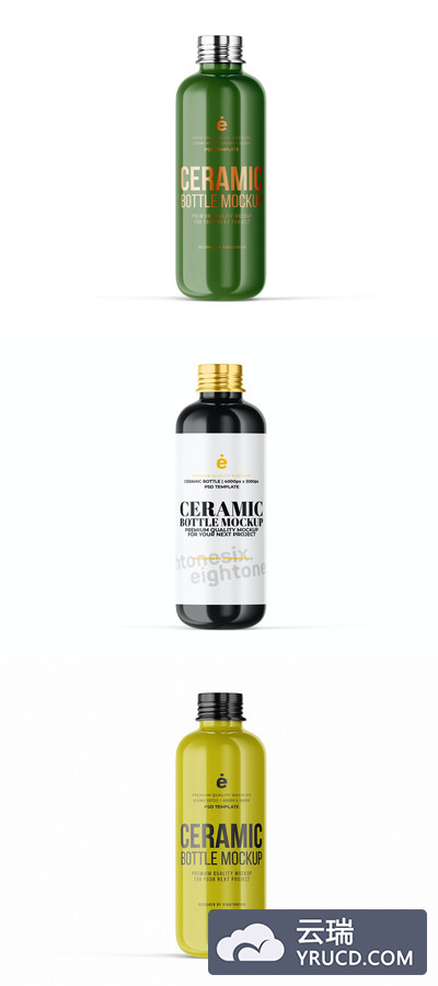 陶瓷瓶饮料瓶样机模型下载 (PSD)