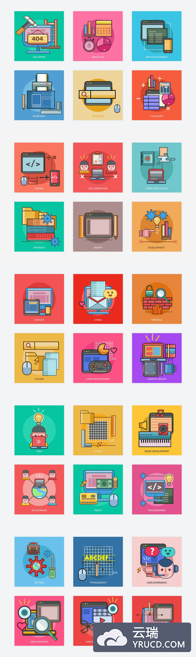 设计和开发矢量概念创意图形（AI, EPS, PSD）