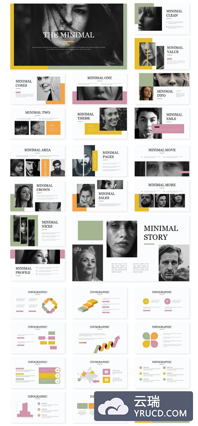 极简主义PPT模板下载（PPTX）