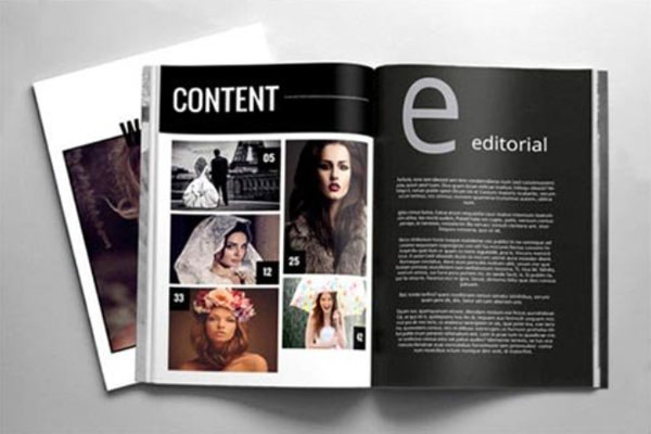 时尚现代的多用途杂志画册设计INDD模板