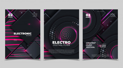 优质电音派对俱乐部海报设计模板