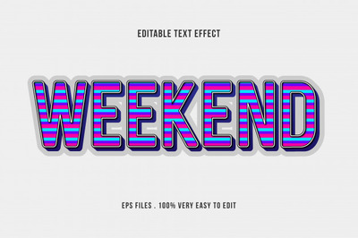 时尚流行设计文本字体效果