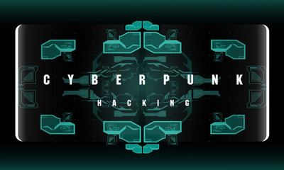 酷炫超现实黑客设计海报模板