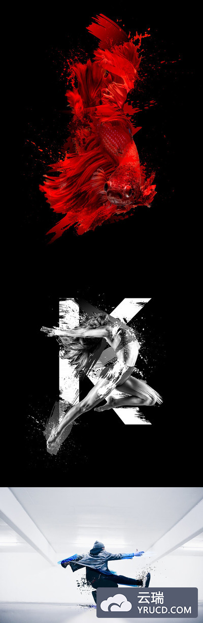 50笔划飞溅Photoshop画笔集（Abr）