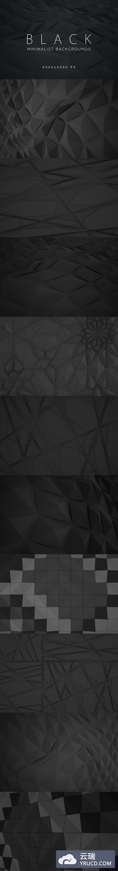 时尚简约黑色背景底纹纹理集合