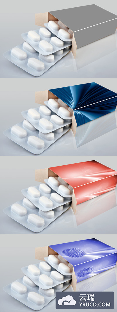 药品包装设计样机（PSD）