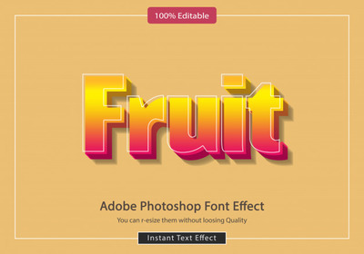 彩色渐变字体特效PS样式[PSD]